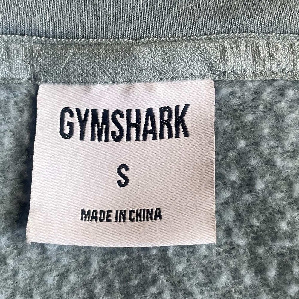 Gymshark Solo Cropped Hoodie Turquoise Small Athleisure Gym Athletic Loungewear‎ - Picture 7 of 9